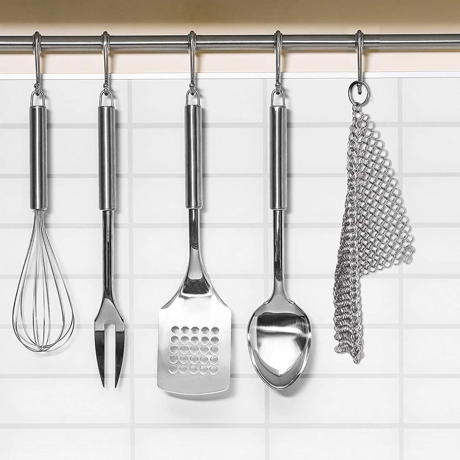 Perie din plasă de inox pentru curățarea vaselor