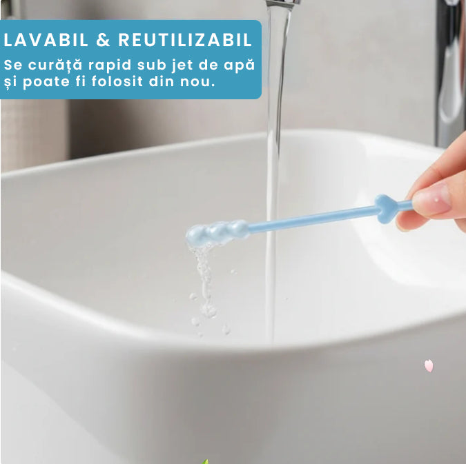 Bețișoare adezive delicate pentru curățarea urechilor