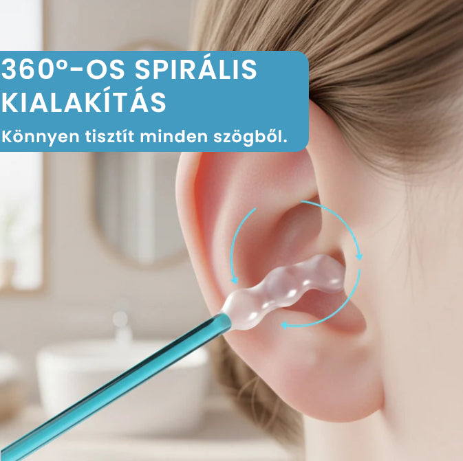 Kíméletes, tapadós fültisztító pálcikák